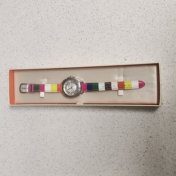 Coach Women's MultiColor Legacy Stripe Watch - Picture 1 of 11
